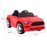 Elektrické autíčko Mustang GT - červené